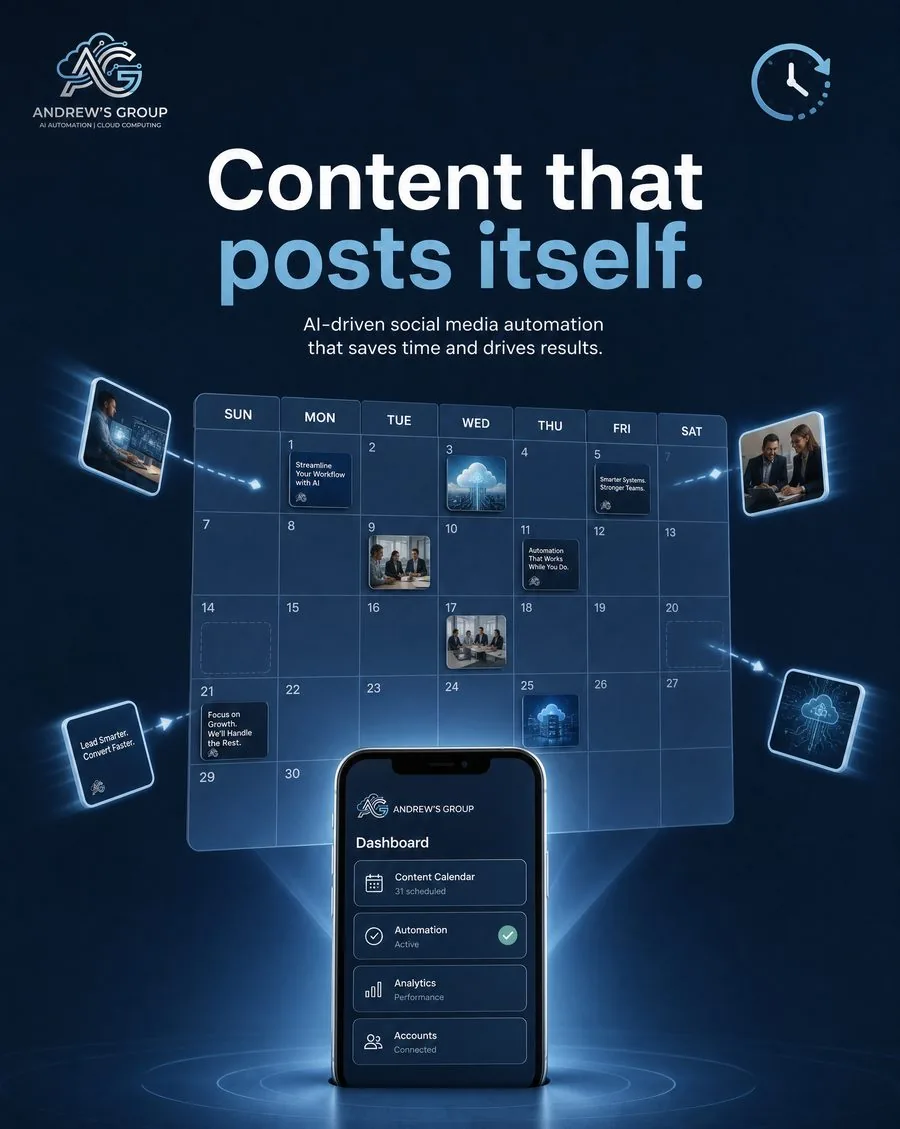 AI-driven social media content that posts itself